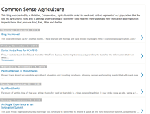 Tablet Screenshot of commonsenseagriculture.blogspot.com