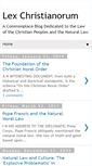 Mobile Screenshot of lexchristianorum.blogspot.com