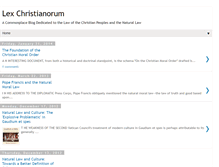 Tablet Screenshot of lexchristianorum.blogspot.com
