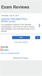 Mobile Screenshot of examreviews.blogspot.com