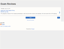 Tablet Screenshot of examreviews.blogspot.com