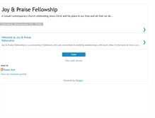 Tablet Screenshot of joyandpraisefellowship.blogspot.com