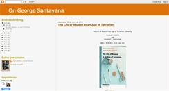 Desktop Screenshot of internationalconferenceonsantayana.blogspot.com