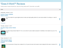 Tablet Screenshot of doesitworkreviews.blogspot.com