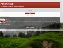 Tablet Screenshot of abhishekwebin.blogspot.com