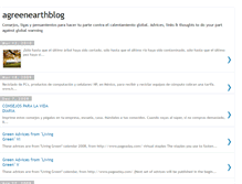 Tablet Screenshot of agreenearthblog.blogspot.com