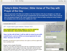 Tablet Screenshot of biblepromisefortoday.blogspot.com