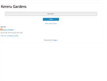 Tablet Screenshot of kererugardens.blogspot.com