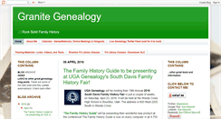 Desktop Screenshot of granitegenealogy.blogspot.com