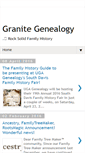 Mobile Screenshot of granitegenealogy.blogspot.com