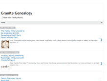 Tablet Screenshot of granitegenealogy.blogspot.com