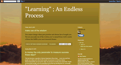 Desktop Screenshot of learninganendlessprocess.blogspot.com