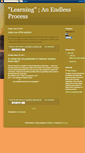Mobile Screenshot of learninganendlessprocess.blogspot.com