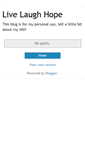 Mobile Screenshot of livelaughhope-hope.blogspot.com
