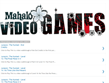 Tablet Screenshot of mahalogames.blogspot.com