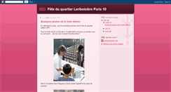 Desktop Screenshot of lariboisierefetedequartier.blogspot.com