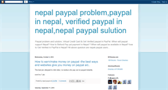 Desktop Screenshot of nepalpaypal.blogspot.com