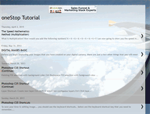 Tablet Screenshot of onestop-tutorials.blogspot.com