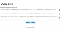 Tablet Screenshot of crystaldaysjim.blogspot.com