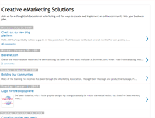Tablet Screenshot of creative-emarketing.blogspot.com