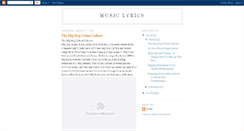 Desktop Screenshot of all-song-lyrics.blogspot.com
