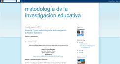 Desktop Screenshot of metodologiadelainvestigacioneducativa.blogspot.com