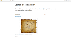 Desktop Screenshot of doctorofthinkology.blogspot.com