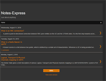 Tablet Screenshot of notes-express.blogspot.com