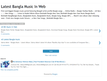 Tablet Screenshot of latest-bangla-music.blogspot.com