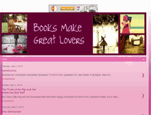 Tablet Screenshot of booksaremylove.blogspot.com