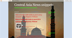 Desktop Screenshot of central-asia-news.blogspot.com