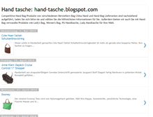 Tablet Screenshot of hand-tasche.blogspot.com