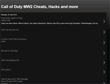 Tablet Screenshot of callofdutymw2cheatshacksandmore.blogspot.com