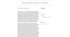Desktop Screenshot of christy-brown6.blogspot.com