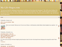 Tablet Screenshot of my-life-stages.blogspot.com