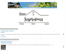 Tablet Screenshot of keeninspirations.blogspot.com