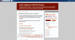 Desktop Screenshot of nettechsystems.blogspot.com