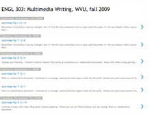 Tablet Screenshot of engl303f09.blogspot.com