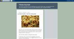 Desktop Screenshot of fitnessgourmet.blogspot.com