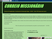 Tablet Screenshot of correiomissionario.blogspot.com