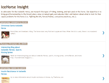 Tablet Screenshot of icehorse-insight.blogspot.com