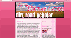 Desktop Screenshot of dirtroadscholar.blogspot.com