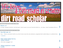Tablet Screenshot of dirtroadscholar.blogspot.com