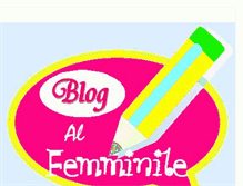 Tablet Screenshot of blogalfemminile.blogspot.com