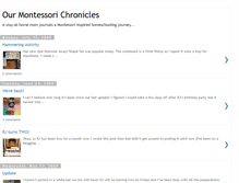 Tablet Screenshot of ourmontessorichronicles.blogspot.com