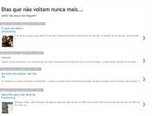 Tablet Screenshot of diasquenaovoltamnuncamais.blogspot.com