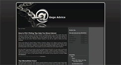 Desktop Screenshot of gegetips.blogspot.com