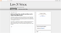 Desktop Screenshot of lipsnstick.blogspot.com