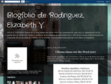 Tablet Screenshot of elizabethvrodriguez.blogspot.com