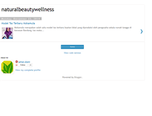Tablet Screenshot of naturalbeautywellness.blogspot.com